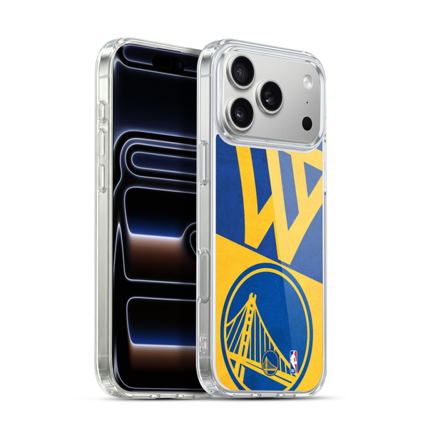 NBA Golden State Warriors Half Oversized Soft Gel Case for Apple iPhone 17 Pro Max