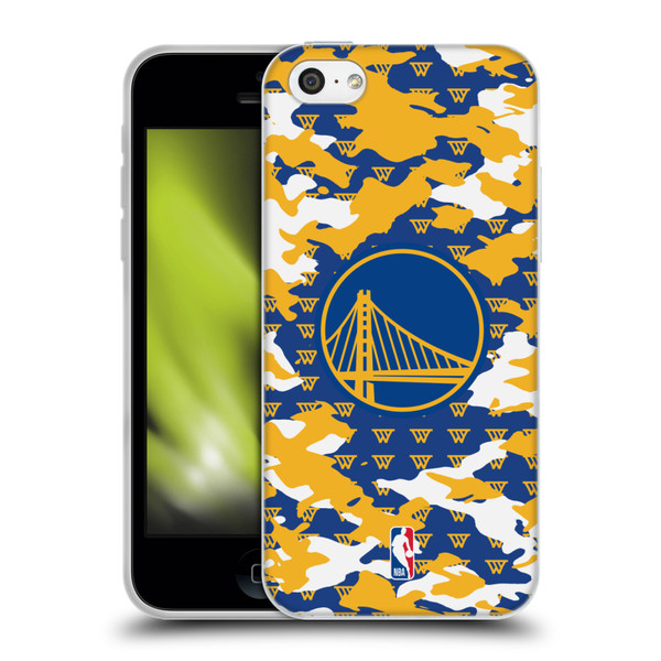 NBA Golden State Warriors Camouflage Soft Gel Case for Apple iPhone 5c