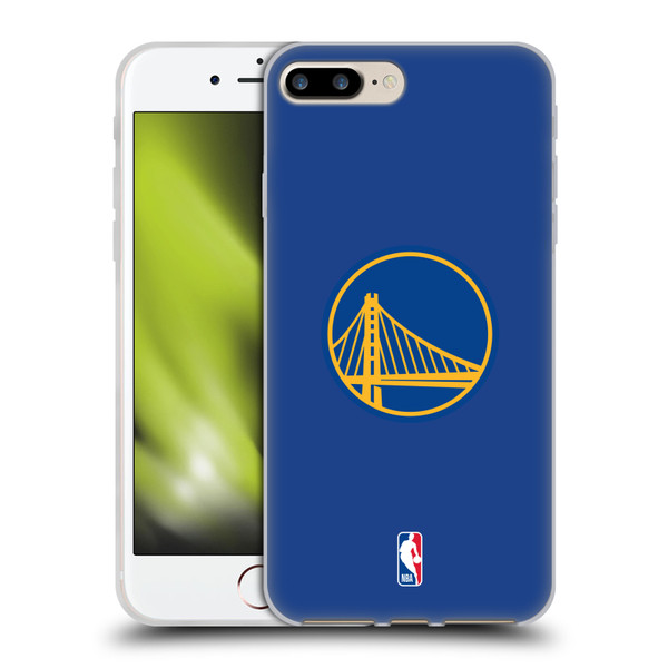 NBA Golden State Warriors Plain Soft Gel Case for Apple iPhone 7 Plus / iPhone 8 Plus & MagSafe