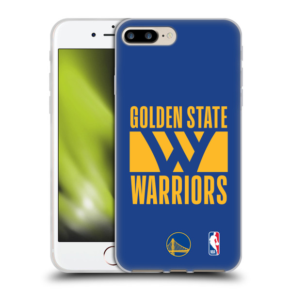 NBA Golden State Warriors Typography Soft Gel Case for Apple iPhone 7 Plus / iPhone 8 Plus & MagSafe