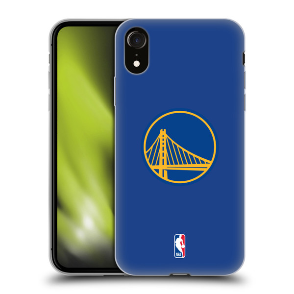 NBA Golden State Warriors Plain Soft Gel Case for Apple iPhone XR