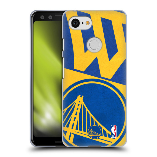 NBA Golden State Warriors Half Oversized Soft Gel Case for Google Pixel 3