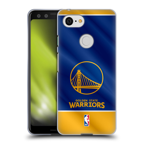 NBA Golden State Warriors Horizontal Banner Soft Gel Case for Google Pixel 3