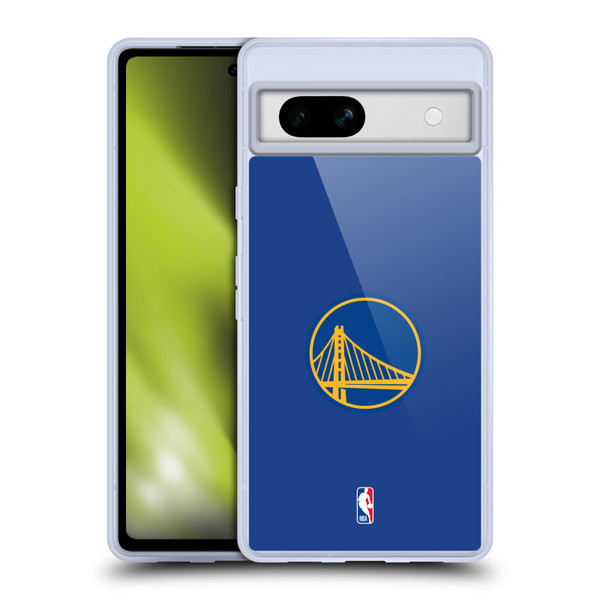 NBA Golden State Warriors Plain Soft Gel Case for Google Pixel 7a