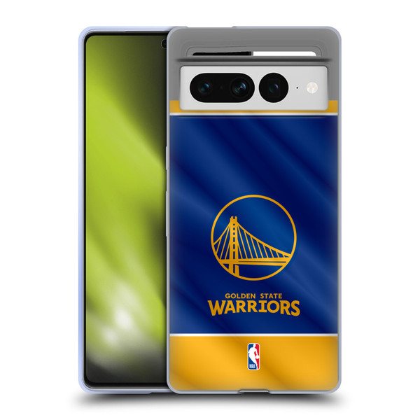 NBA Golden State Warriors Horizontal Banner Soft Gel Case for Google Pixel 7 Pro