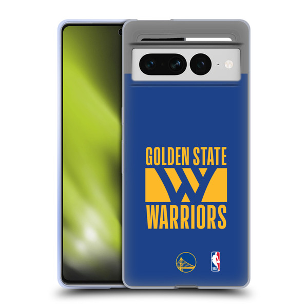 NBA Golden State Warriors Typography Soft Gel Case for Google Pixel 7 Pro