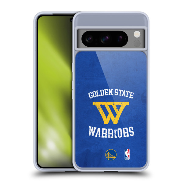 NBA Golden State Warriors Distressed Soft Gel Case for Google Pixel 8 Pro