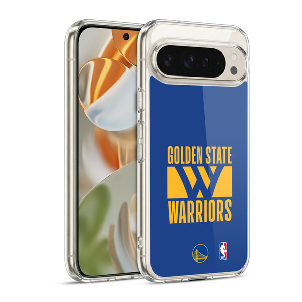 NBA Golden State Warriors Typography Soft Gel Case for Google Pixel 9 / Pixel 9 Pro