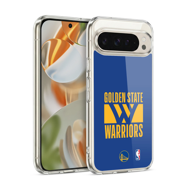 NBA Golden State Warriors Typography Soft Gel Case for Google Pixel 9 / Pixel 9 Pro