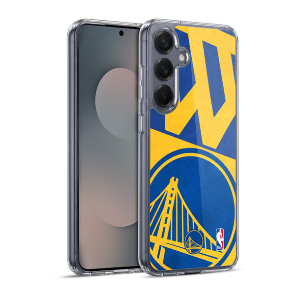 NBA Golden State Warriors Half Oversized Soft Gel Case for Samsung Galaxy S25+ & MagSafe