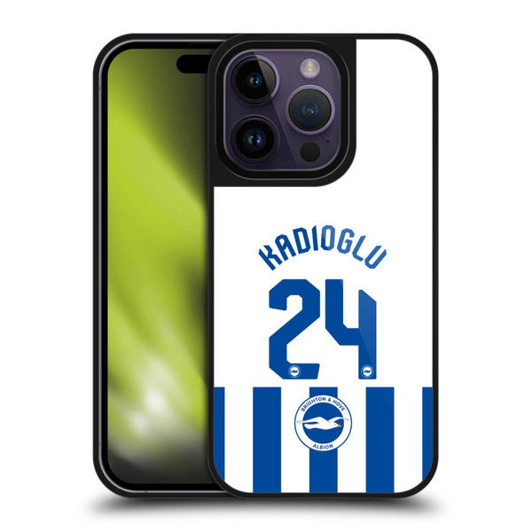 Brighton & Hove Albion F.C 2025/26 Players Home Kit Ferdi Kadıoğlu Gel Armour Case For Apple iPhone 14 Pro