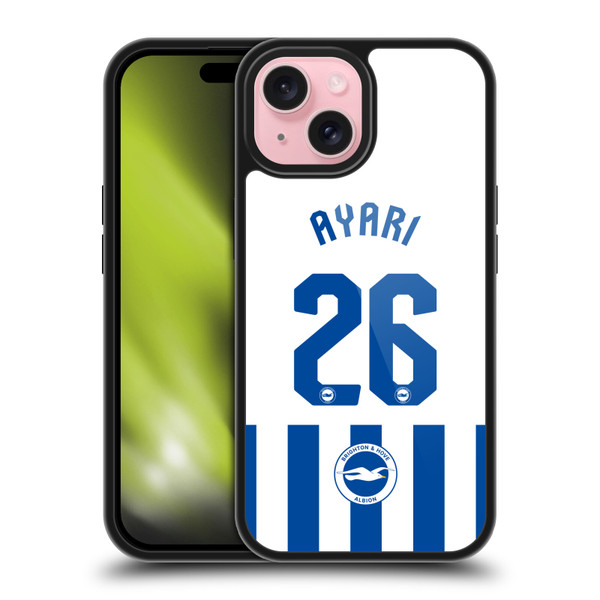 Brighton & Hove Albion F.C 2025/26 Players Home Kit Yasin Ayari Gel Armour Case For Apple iPhone 15