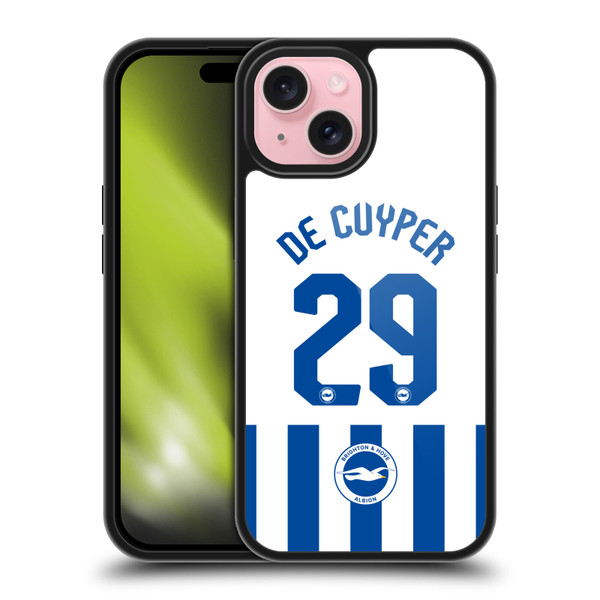 Brighton & Hove Albion F.C 2025/26 Players Home Kit Maxim De Cuyper Gel Armour Case For Apple iPhone 15