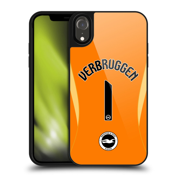 Brighton & Hove Albion F.C 2025/26 Players Home Kit Bart Verbruggen Gel Armour Case For Apple iPhone XR