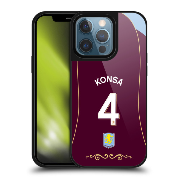 Aston Villa Football Club 2025/26 Players Home Kit 1st Group Ezri Konsa Gel Armour Case For Apple iPhone 13 Pro