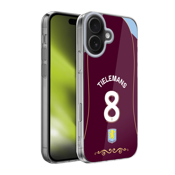 Aston Villa Football Club 2025/26 Players Home Kit 1st Group Youri Tielemans Soft Gel Case for Apple iPhone 17