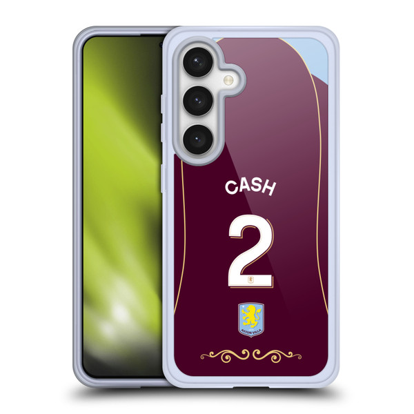 Aston Villa Football Club 2025/26 Players Home Kit 1st Group Matty Cash Soft Gel Case for Samsung Galaxy S24 5G
