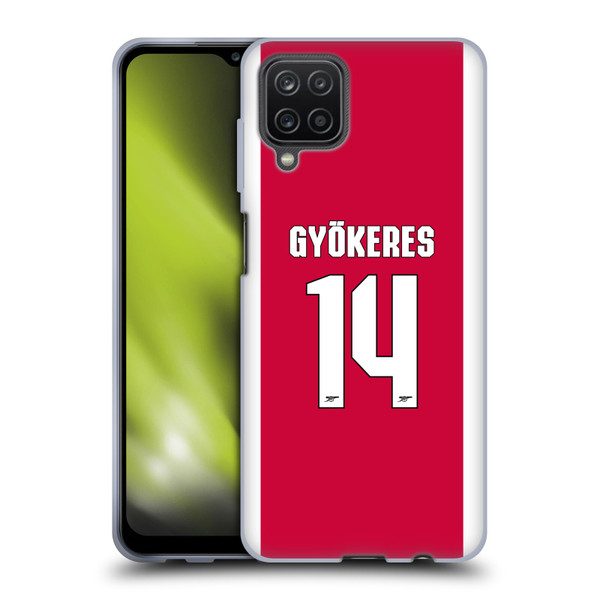 Arsenal FC 2025/26 Players Home Kit 1st Group Viktor Gyökeres Soft Gel Case for Samsung Galaxy A12 (2020)