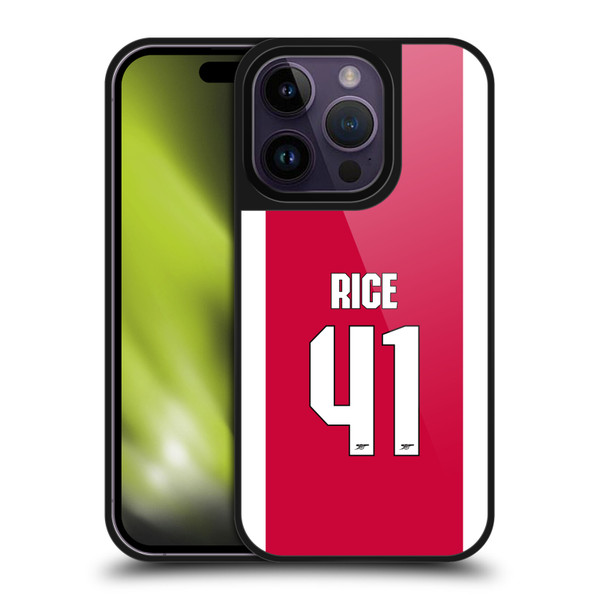Arsenal FC 2025/26 Players Home Kit 1st Group Declan Rice Gel Armour Case For Apple iPhone 14 Pro