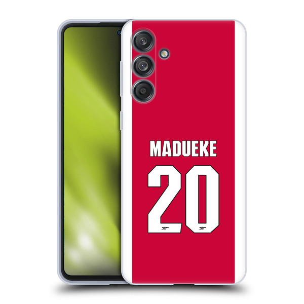 Arsenal FC 2025/26 Players Home Kit 1st Group Noni Madueke Soft Gel Case for Samsung Galaxy M55 5G