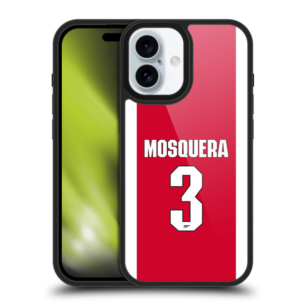 Arsenal FC 2025/26 Players Home Kit 2nd Group Cristhian Mosquera Gel Armour Case For Apple iPhone 16
