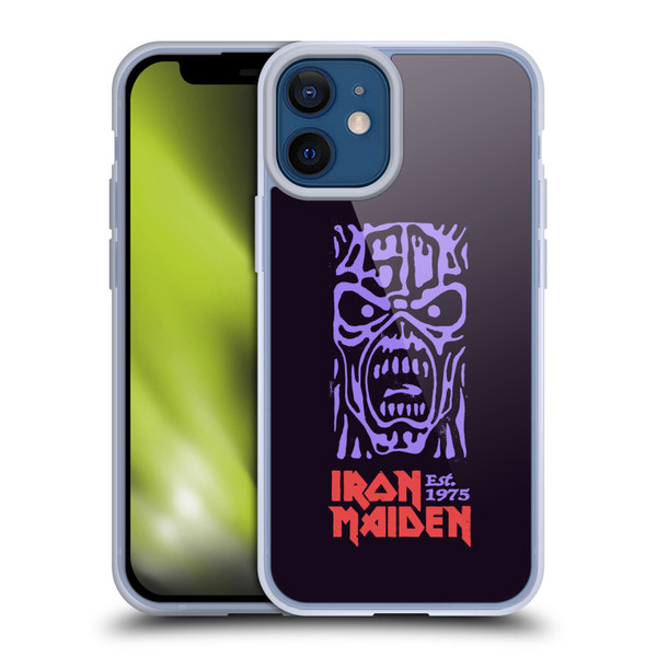 Iron Maiden Key Art Logo Soft Gel Case for Apple iPhone 12 Mini