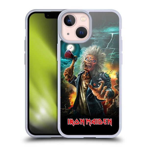 Iron Maiden Key Art Run For Your Lives Soft Gel Case for Apple iPhone 13 Mini
