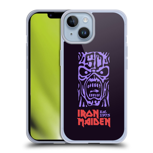 Iron Maiden Key Art Logo Soft Gel Case for Apple iPhone 14