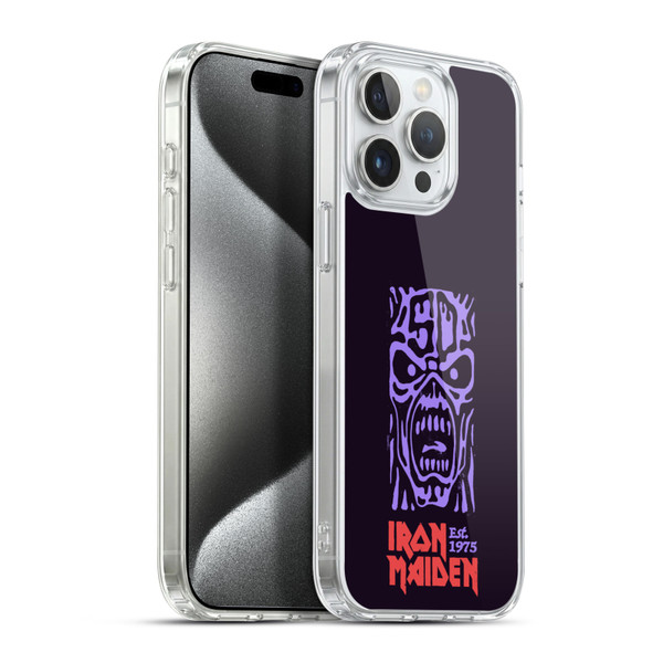 Iron Maiden Key Art Logo Soft Gel Case for Apple iPhone 15 Pro Max & MagSafe