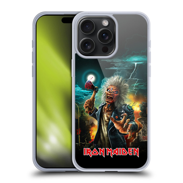 Iron Maiden Key Art Run For Your Lives Soft Gel Case for Apple iPhone 15 Pro Max