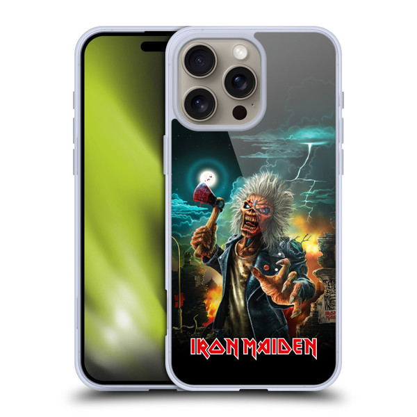 Iron Maiden Key Art Run For Your Lives Soft Gel Case for Apple iPhone 16 Pro Max