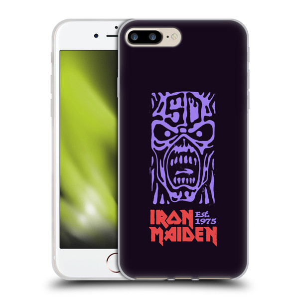 Iron Maiden Key Art Logo Soft Gel Case for Apple iPhone 7 Plus / iPhone 8 Plus