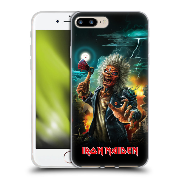Iron Maiden Key Art Run For Your Lives Soft Gel Case for Apple iPhone 7 Plus / iPhone 8 Plus