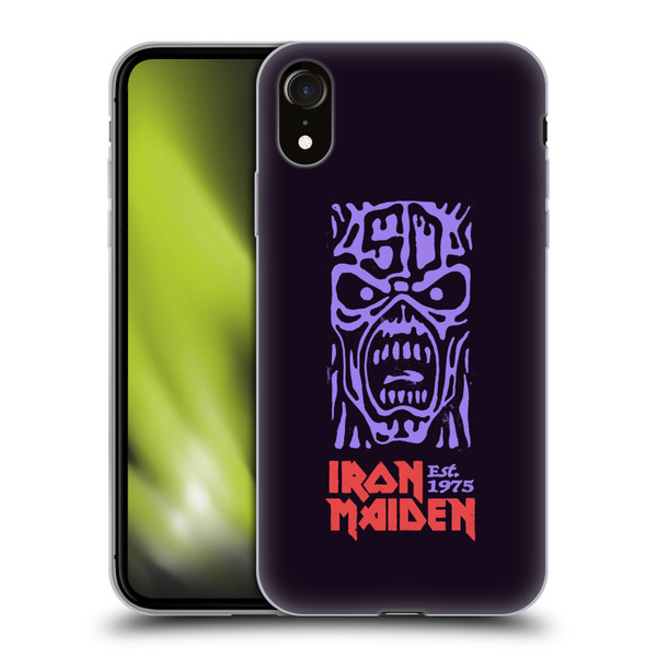 Iron Maiden Key Art Logo Soft Gel Case for Apple iPhone XR