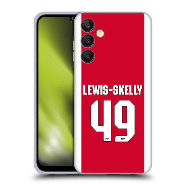 Arsenal FC 2025/26 Players Home Kit 2nd Group Myles Lewis-Skelly Soft Gel Case for Samsung Galaxy A25 5G