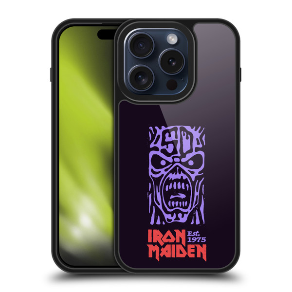 Iron Maiden Key Art Logo Gel Armour Case For Apple iPhone 15 Pro