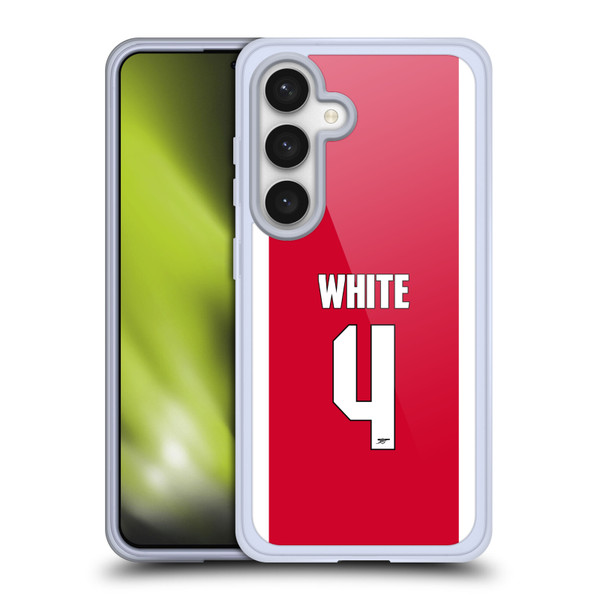 Arsenal FC 2025/26 Players Home Kit 2nd Group Ben White Soft Gel Case for Samsung Galaxy S24 5G