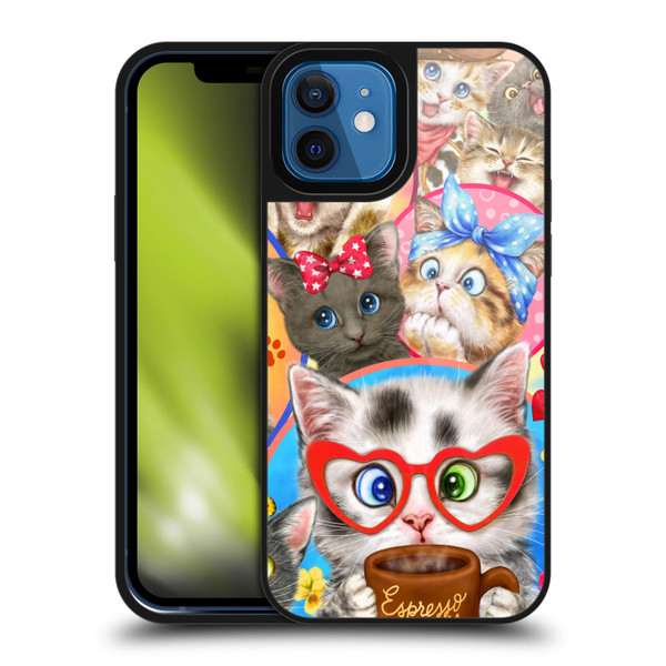 Kayomi Harai Graphic Art Character Cats Gel Armour Case For Apple iPhone 12 / iPhone 12 Pro