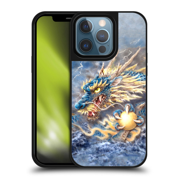 Kayomi Harai Graphic Art Blue Asian Dragon Gel Armour Case For Apple iPhone 13 Pro