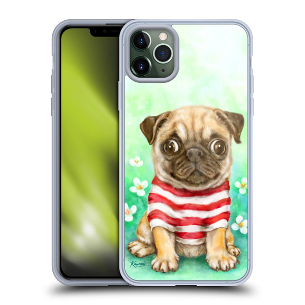Kayomi Harai Graphic Art Pug Soft Gel Case for Apple iPhone 11 Pro Max