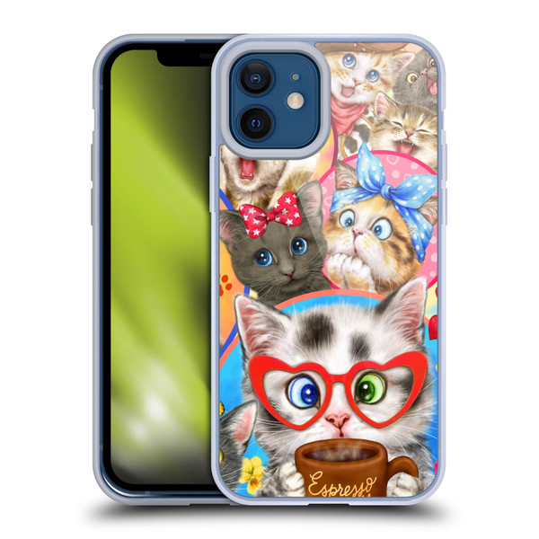 Kayomi Harai Graphic Art Character Cats Soft Gel Case for Apple iPhone 12 / iPhone 12 Pro