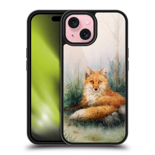 Kayomi Harai Graphic Art Woodland Beauty Fox Gel Armour Case For Apple iPhone 15
