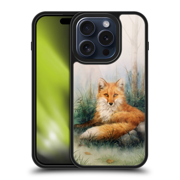 Kayomi Harai Graphic Art Woodland Beauty Fox Gel Armour Case For Apple iPhone 15 Pro
