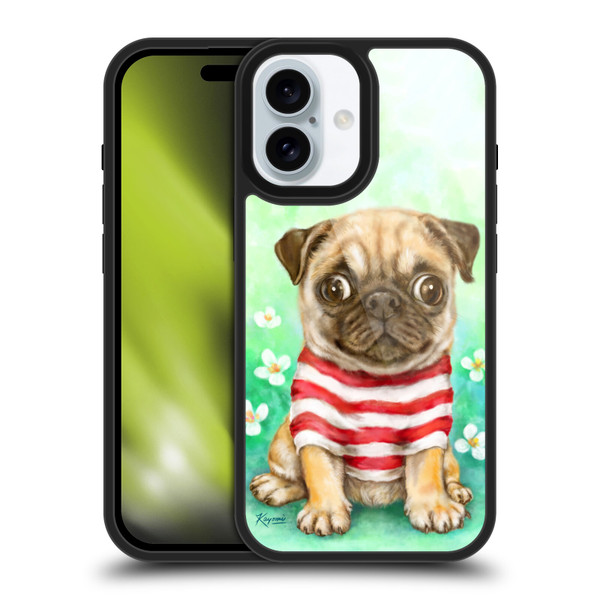 Kayomi Harai Graphic Art Pug Gel Armour Case For Apple iPhone 16