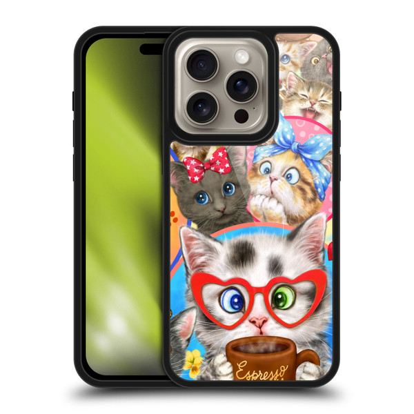 Kayomi Harai Graphic Art Character Cats Gel Armour Case For Apple iPhone 16 Pro