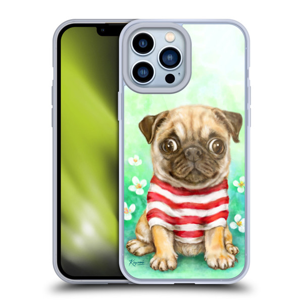 Kayomi Harai Graphic Art Pug Soft Gel Case for Apple iPhone 13 Pro Max