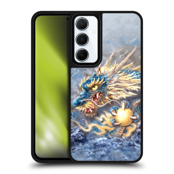 Kayomi Harai Graphic Art Blue Asian Dragon Gel Armour Case For Samsung Galaxy A55 5G