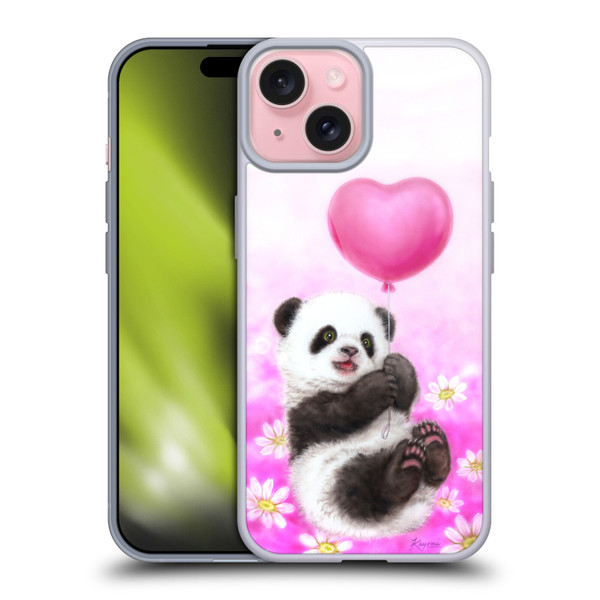 Kayomi Harai Graphic Art Panda Balloon Soft Gel Case for Apple iPhone 15 & MagSafe