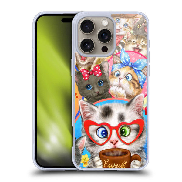 Kayomi Harai Graphic Art Character Cats Soft Gel Case for Apple iPhone 16 Pro Max