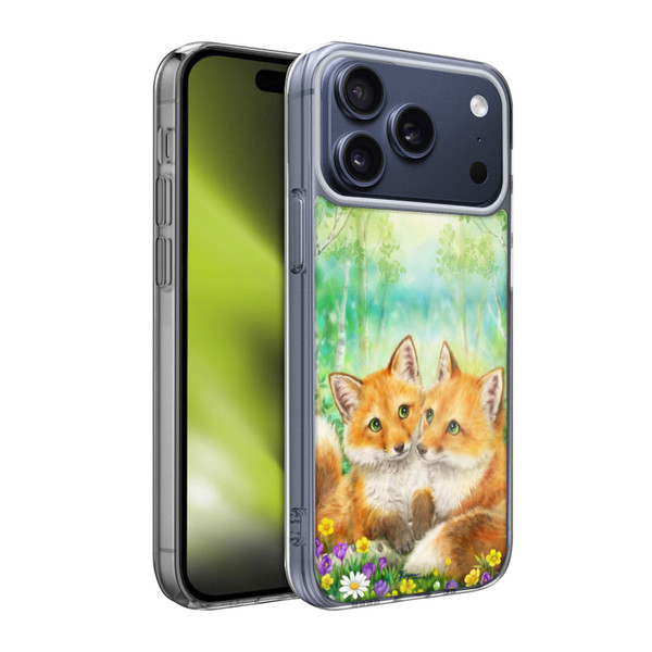 Kayomi Harai Graphic Art Fox Couple In Forest Soft Gel Case for Apple iPhone 17 Pro Max